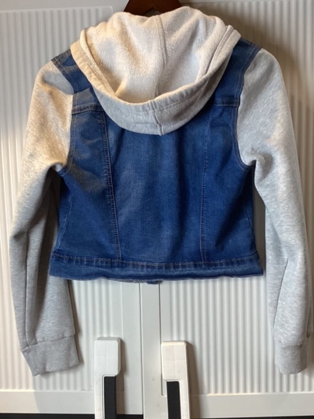 Wax Jean Hooded Denim Jacket Size Small - Picture 3 of 4